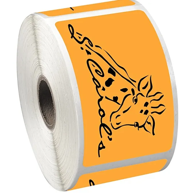 Sticker by the Roll - Rectangle - 2 inches x 3-1/2 inches
