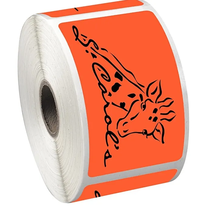 Sticker by the Roll - Rectangle - 2 inches x 3-1/2 inches