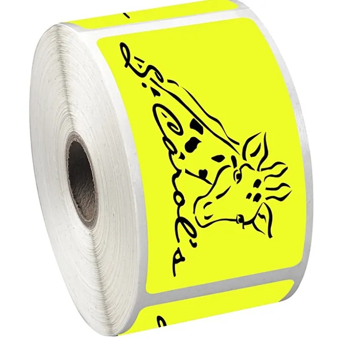 Sticker by the Roll - Rectangle - 2 inches x 3-1/2 inches
