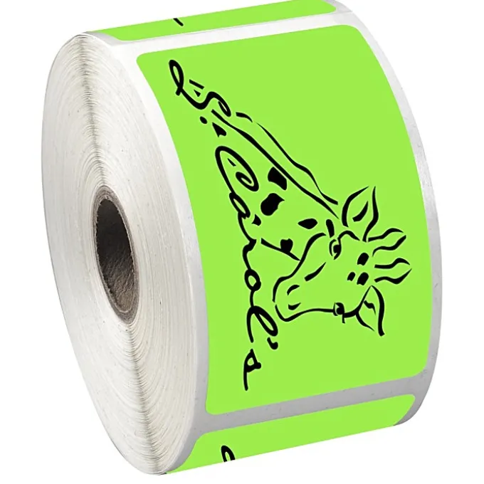 Sticker by the Roll - Rectangle - 2 inches x 3-1/2 inches