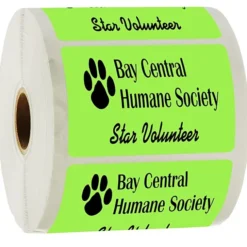 Sticker by the Roll - Rectangle - 2 inches x 3 inches