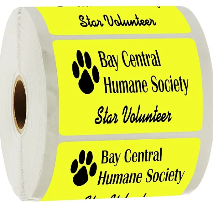 Sticker by the Roll - Rectangle - 2 inches x 3 inches