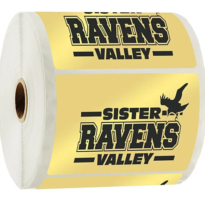 Sticker by the Roll - Rectangle - 3 inches x 4 inches