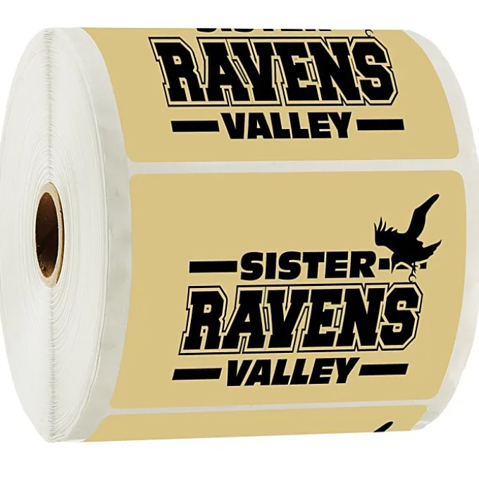 Sticker by the Roll - Rectangle - 3 inches x 4 inches