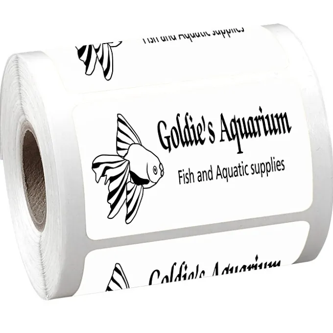Sticker by the Roll - Rectangle - 1-1/2 inches x 2-1/2
