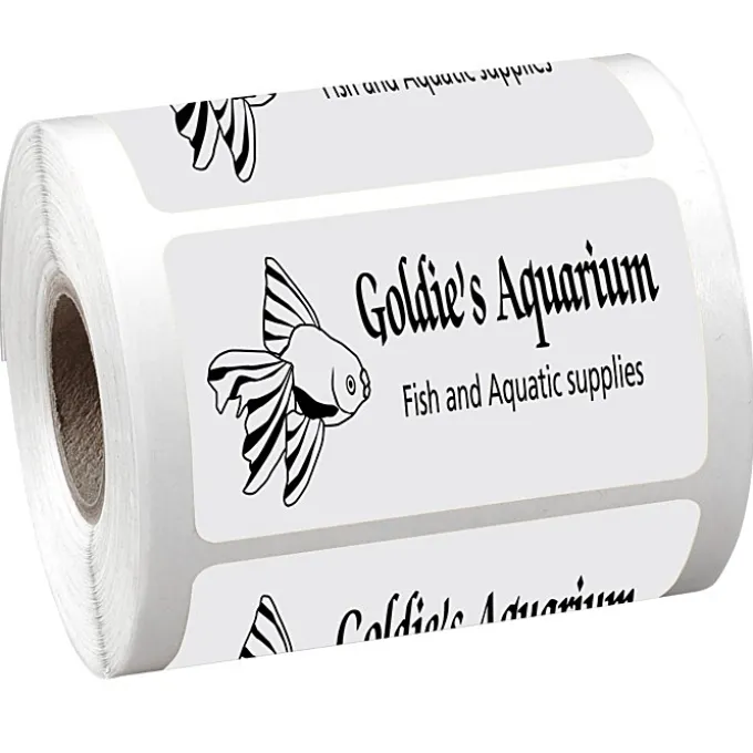 Sticker by the Roll - Rectangle - 1-1/2 inches x 2-1/2