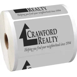 Sticker by the Roll - Rectangle - 2-1/2 inches x 4 inches