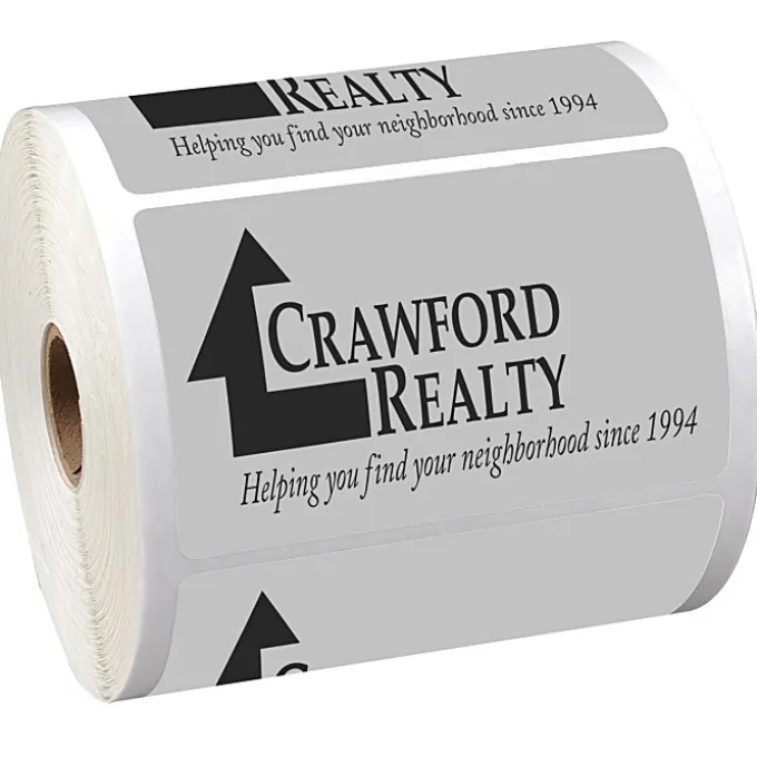 Sticker by the Roll - Rectangle - 2-1/2 inches x 4 inches