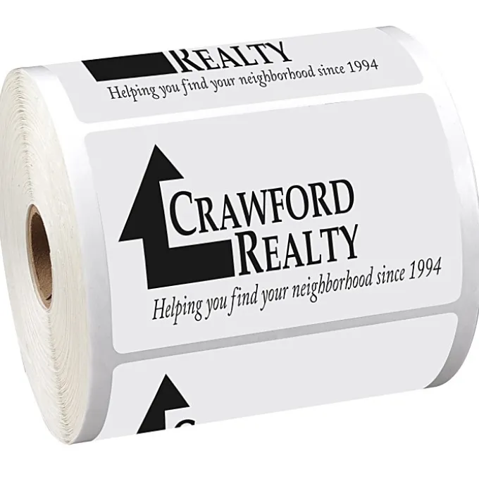 Sticker by the Roll - Rectangle - 2-1/2 inches x 4 inches