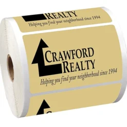 Sticker by the Roll - Rectangle - 2-1/2 inches x 4 inches