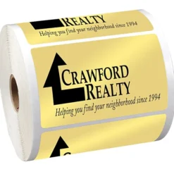 Sticker by the Roll - Rectangle - 2-1/2 inches x 4 inches