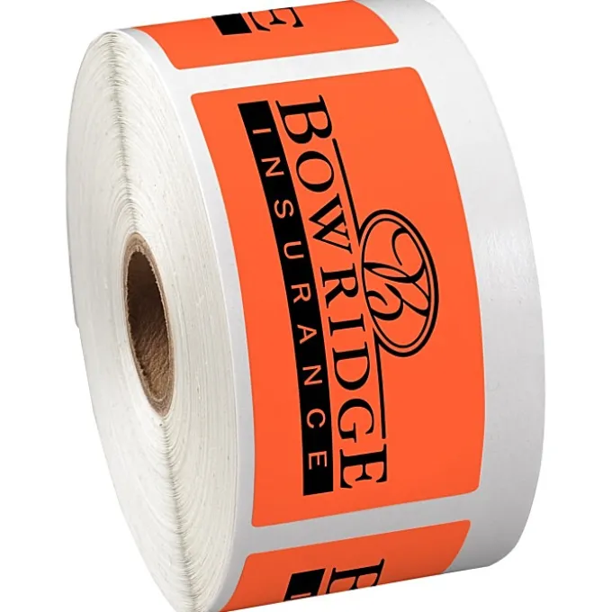 Sticker by the Roll - Rectangle - 1-1/2 inches x 3 inches
