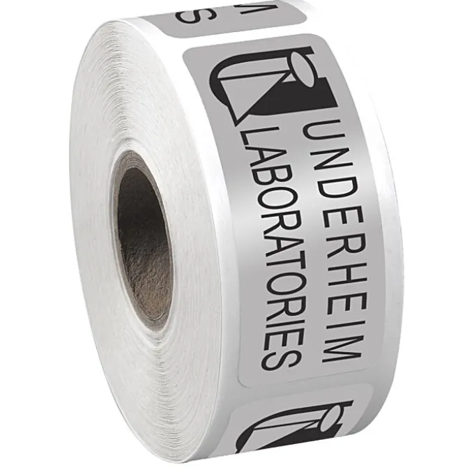 Sticker by the Roll - Rectangle - 1 inch x 2-1/2 inches