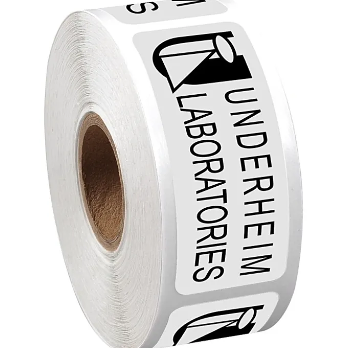 Sticker by the Roll - Rectangle - 1 inch x 2-1/2 inches