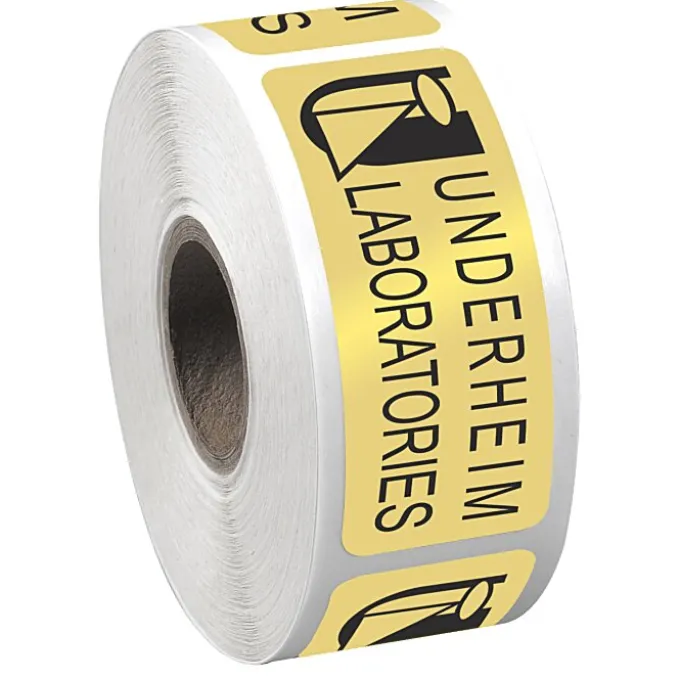 Sticker by the Roll - Rectangle - 1 inch x 2-1/2 inches
