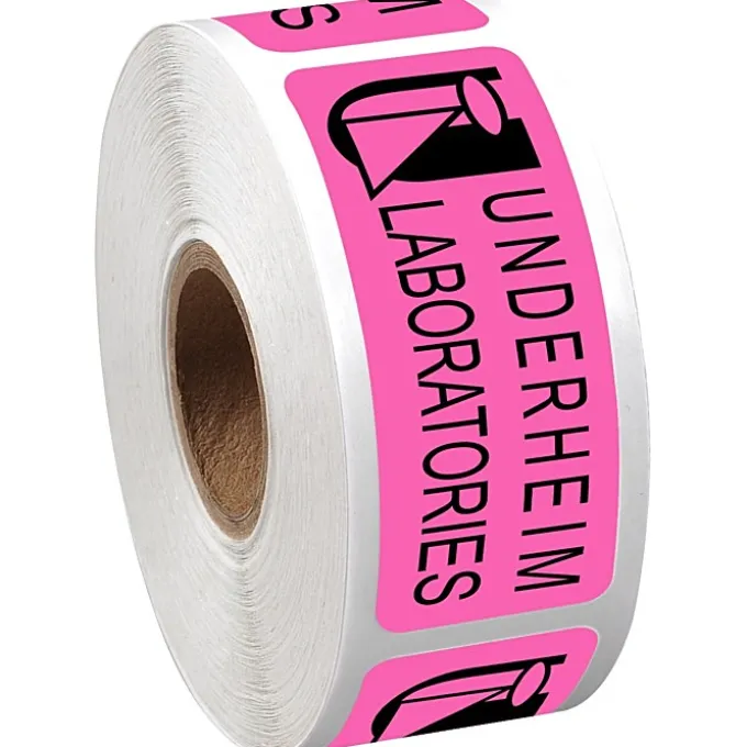 Sticker by the Roll - Rectangle - 1 inch x 2-1/2 inches