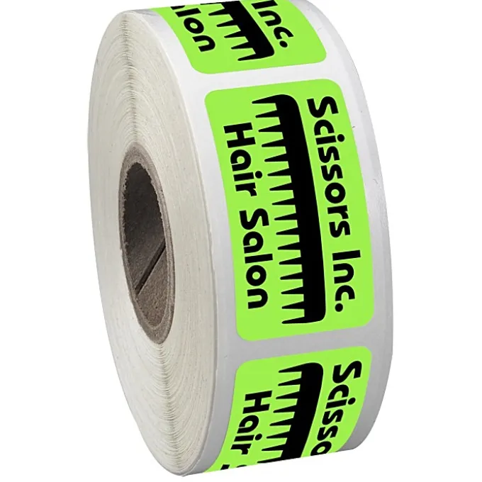 Sticker by the Roll - Rectangle - 3/4 inches x 1-1/2 inches