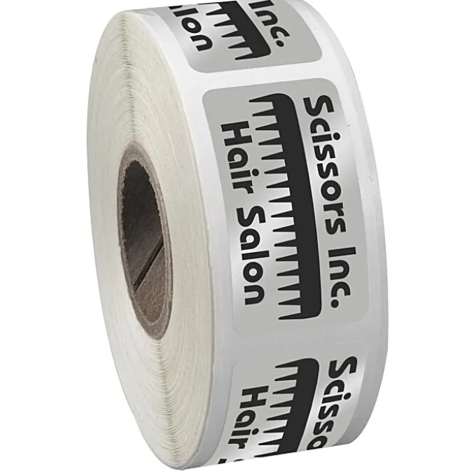Sticker by the Roll - Rectangle - 3/4 inches x 1-1/2 inches