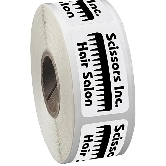 Sticker by the Roll - Rectangle - 3/4 inches x 1-1/2 inches