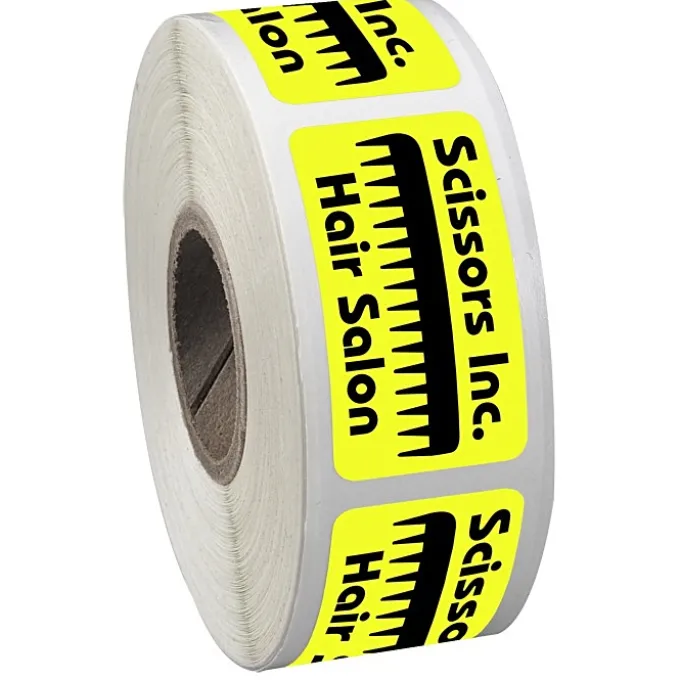Sticker by the Roll - Rectangle - 3/4 inches x 1-1/2 inches
