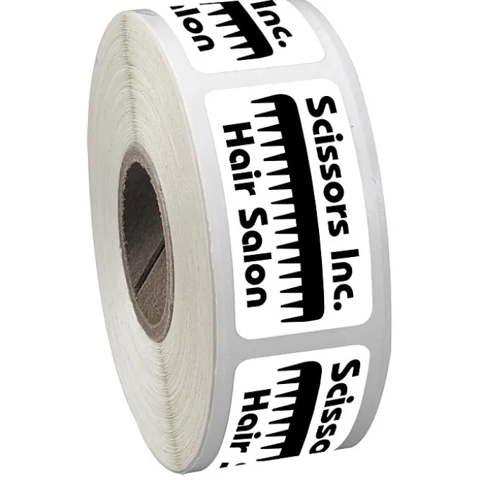 Sticker by the Roll - Rectangle - 3/4 inches x 1-1/2 inches