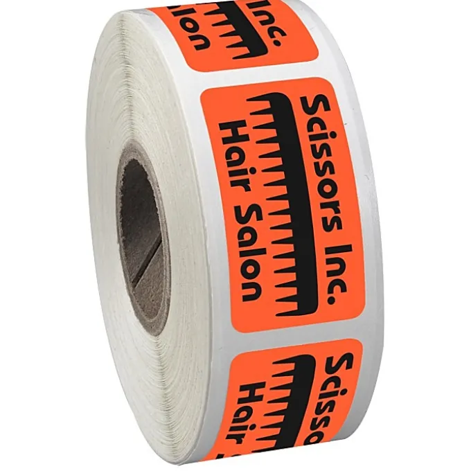 Sticker by the Roll - Rectangle - 3/4 inches x 1-1/2 inches