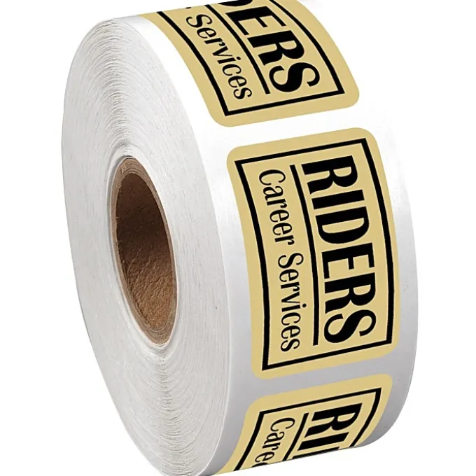 Sticker by the Roll - Rectangle - 1 inch x 1-1/2 inches
