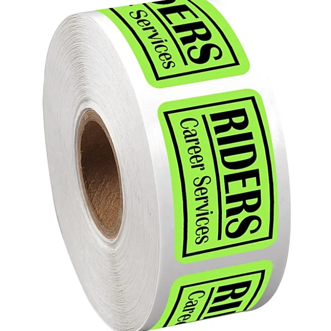 Sticker by the Roll - Rectangle - 1 inch x 1-1/2 inches