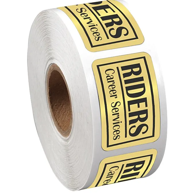 Sticker by the Roll - Rectangle - 1 inch x 1-1/2 inches
