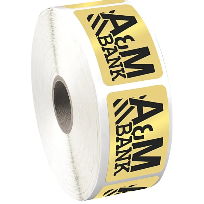 Sticker by the Roll - Rectangle - 1-1/4 inches x 2 inches