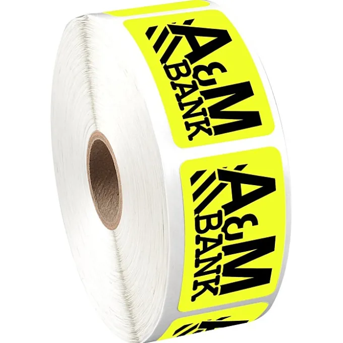 Sticker by the Roll - Rectangle - 1-1/4 inches x 2 inches