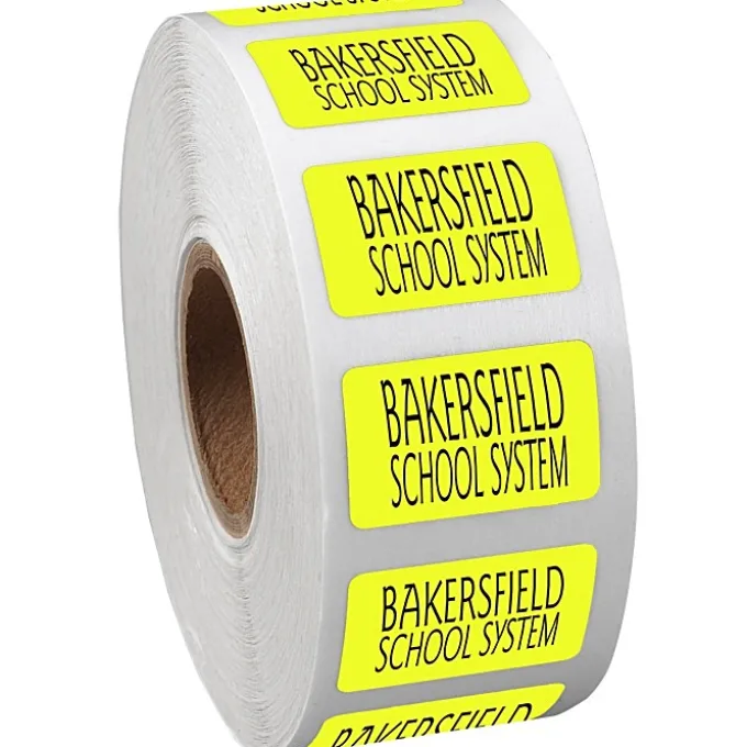 Sticker by the Roll - Rectangle - 5/8 inches x 1 inch