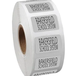 Sticker by the Roll - Rectangle - 5/8 inches x 1 inch