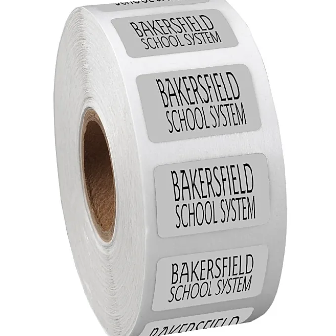 Sticker by the Roll - Rectangle - 5/8 inches x 1 inch