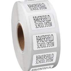 Sticker by the Roll - Rectangle - 5/8 inches x 1 inch
