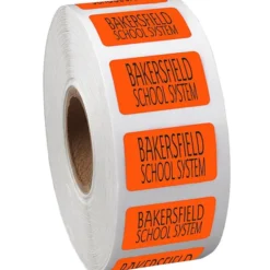 Sticker by the Roll - Rectangle - 5/8 inches x 1 inch