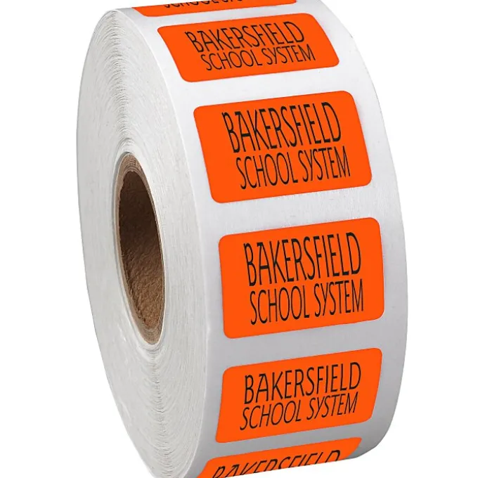 Sticker by the Roll - Rectangle - 5/8 inches x 1 inch