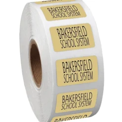Sticker by the Roll - Rectangle - 5/8 inches x 1 inch