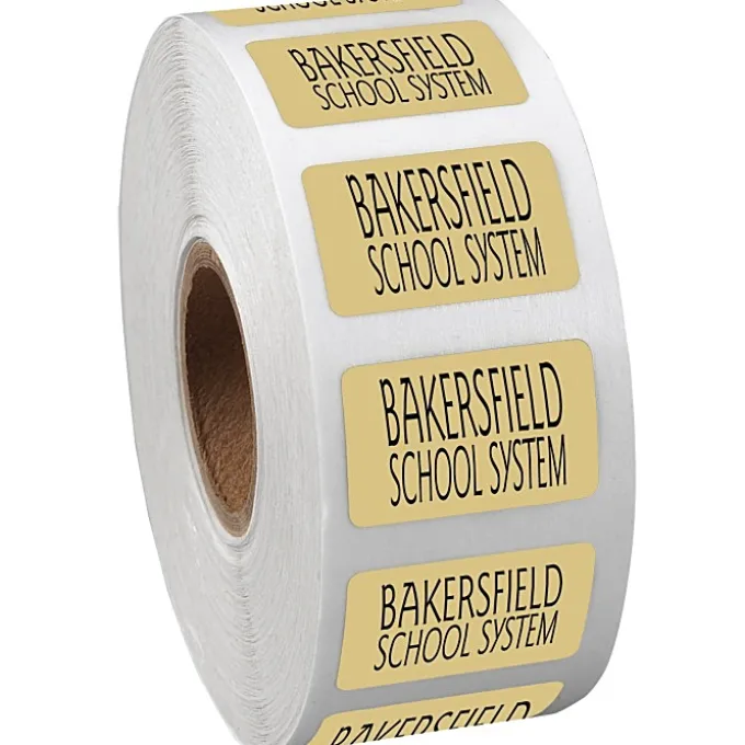 Sticker by the Roll - Rectangle - 5/8 inches x 1 inch