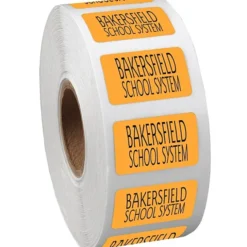 Sticker by the Roll - Rectangle - 5/8 inches x 1 inch