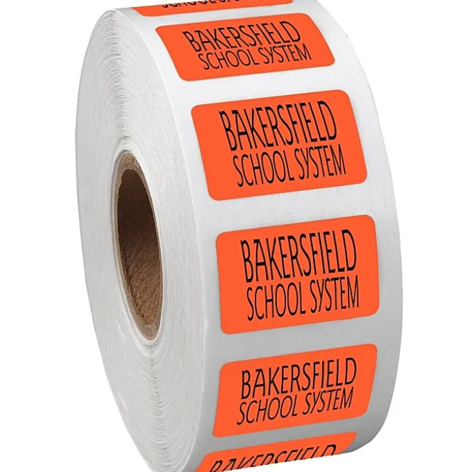 Sticker by the Roll - Rectangle - 5/8 inches x 1 inch