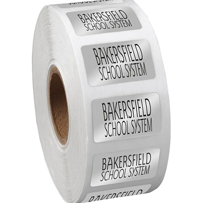 Sticker by the Roll - Rectangle - 5/8 inches x 1 inch