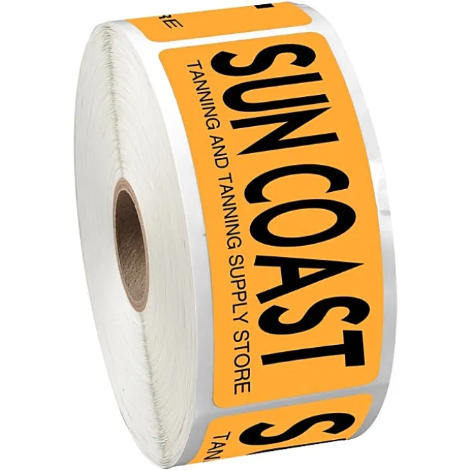 Sticker by the Roll - Rectangle - 1-1/2 inches x 3-1/2 inches