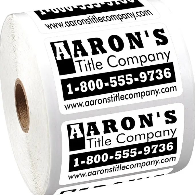 Sticker by the Roll - Rectangle - 1-3/4 inches x 2-3/4 inches