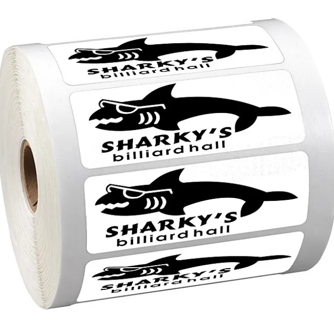 Sticker by the Roll - Rectangle - 1-1/4 inches x 3-5/8 inches