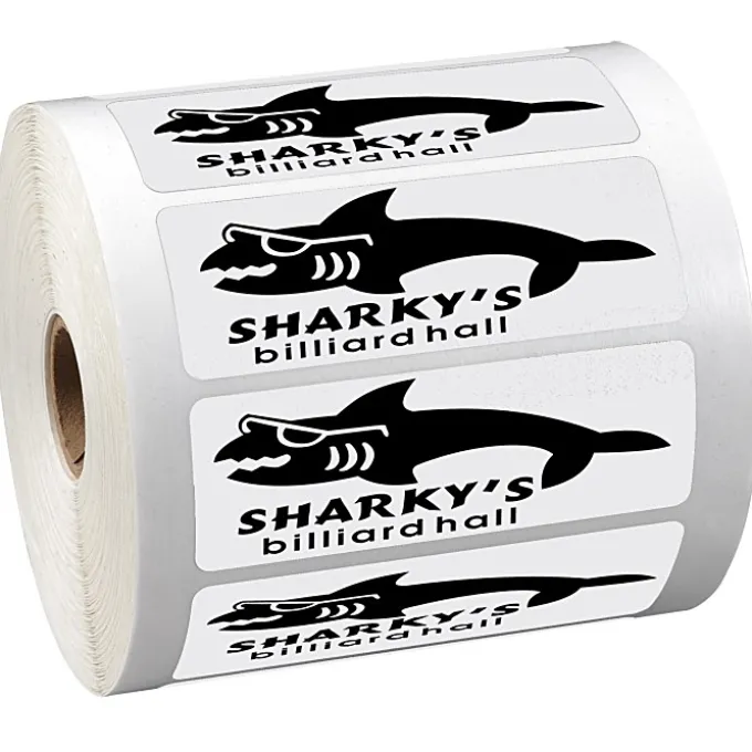 Sticker by the Roll - Rectangle - 1-1/4 inches x 3-5/8 inches