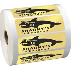 Sticker by the Roll - Rectangle - 1-1/4 inches x 3-5/8 inches