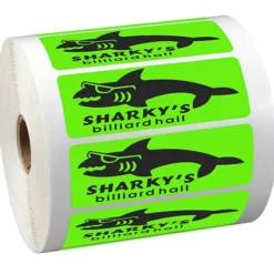 Sticker by the Roll - Rectangle - 1-1/4 inches x 3-5/8 inches