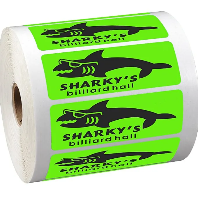 Sticker by the Roll - Rectangle - 1-1/4 inches x 3-5/8 inches