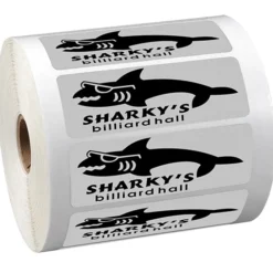 Sticker by the Roll - Rectangle - 1-1/4 inches x 3-5/8 inches